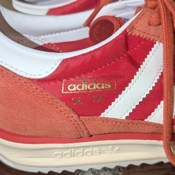 Adidas SL 72 Women's sz 9.5 in Preloved Red/Core White/Pure Ruby Colorway - Picture 5 of 13